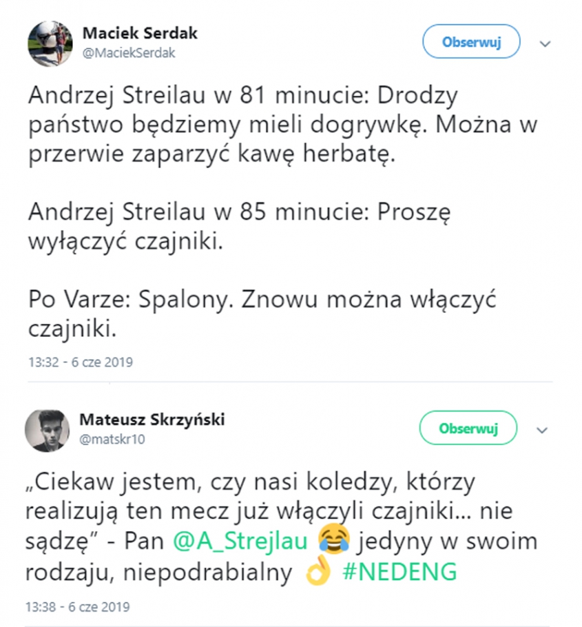 UNIKALNY komentarz Andrzeja Strejlaua.... :D